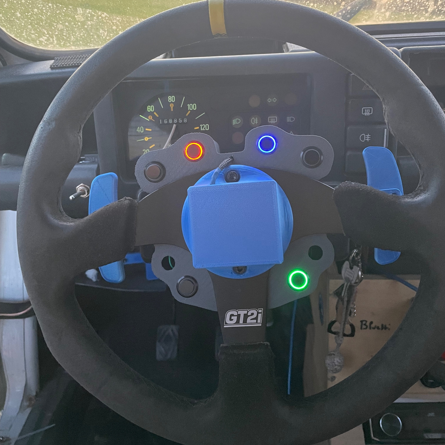 Boitier de boutons volant sport + boitier 6 relais - Renault 4L