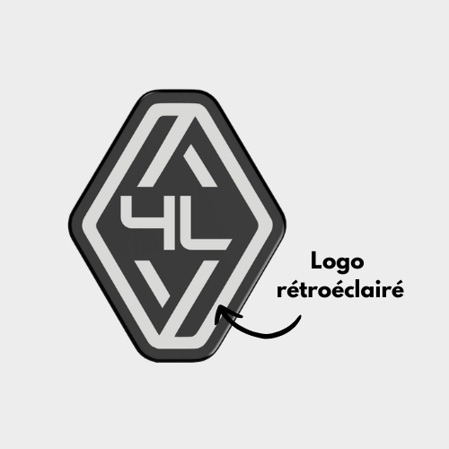 Logo éclairé - Renault 4L