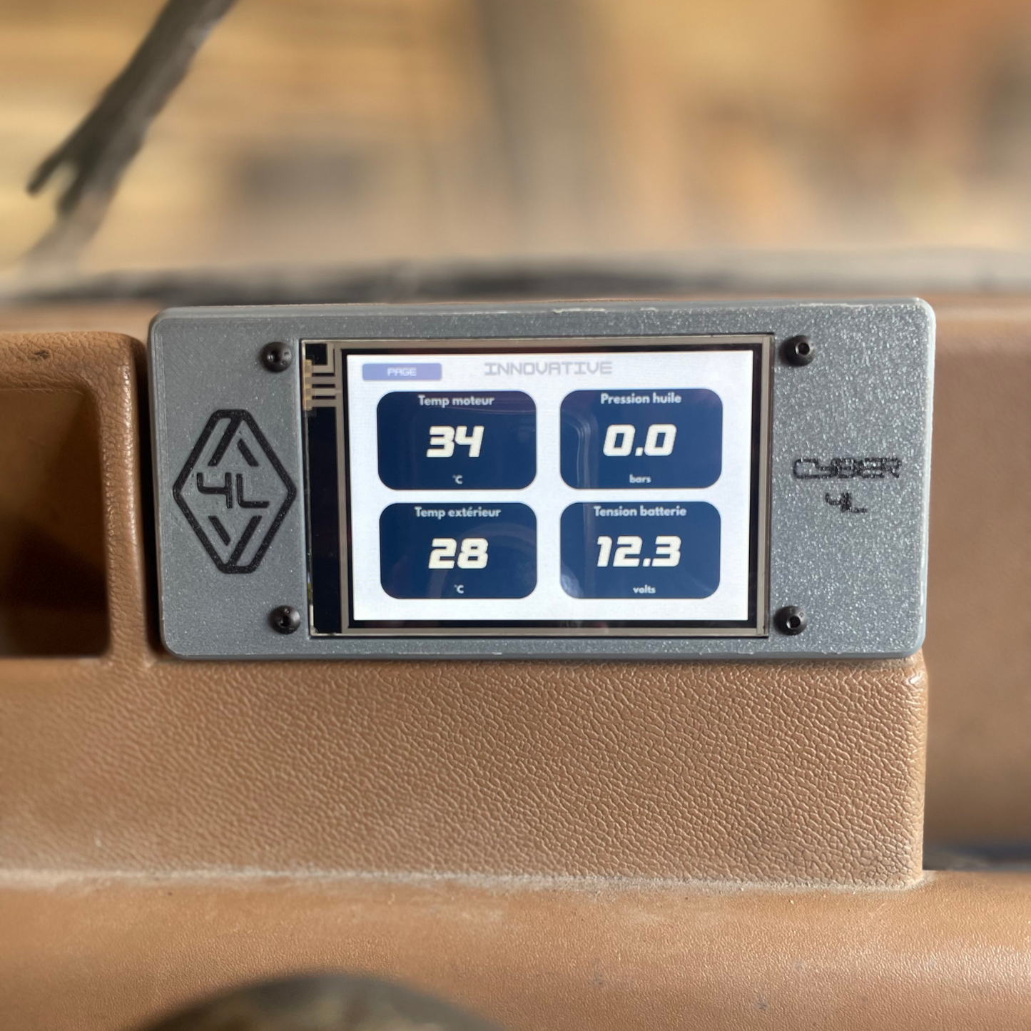 Kit sondes électroniques avec écran tactile - Renault 4L